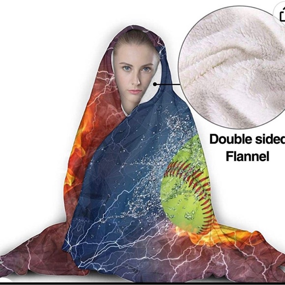 Hooded Sherpa Blanket unicorn - Picture 2 of 5